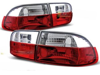 FANALI POSETRIORI HONDA CIVIC 91-95 2D/4D ROSSO BIANCO