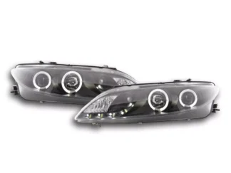Set Di Fari DRAGON-LIGHTS LED look Mazda 6 Limo 02-07 nero