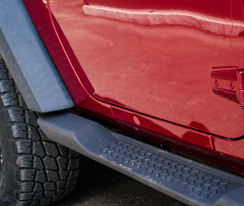 Pedane laterali adatto per Jeep Wrangler Rubicon JK (2007-2017) 2 Porte Design retrò - immagine 7