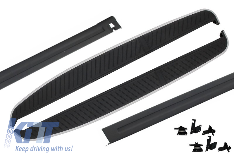 Pedane Pedane Laterali adatte per Land Range Rover Sport L320 (2005-2013) con Battitacco Pretagliati - immagine 9