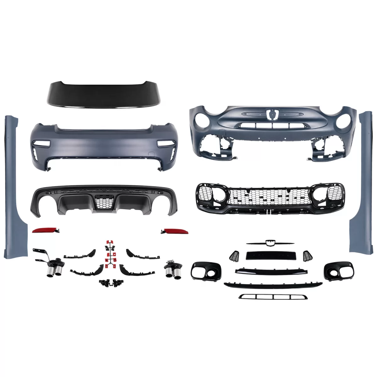 Complete body kit fiat 500 2007 2015